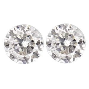 0.16Ct Excellent Round Shape 100% Certified Natural White Loose Diamond Pair - Picture 1 of 1
