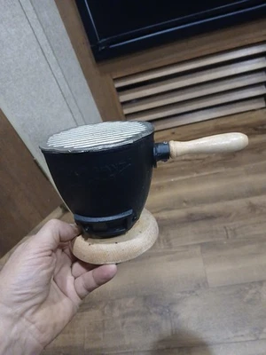 Vintage Little Giant Mini Tabletop Hibachi BBQ Grill Cast Iron Missing Grate - Image 1 of 4