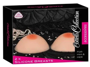 Seno in silicone 2 x 400 g inserti seno in silicone con capezzoli reggiseno seno in silicone - Foto 1 di 3
