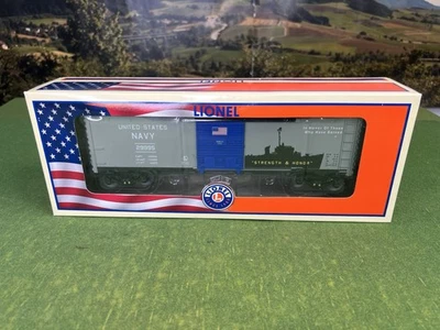 LIONEL USA NAVY BOXCAR 6-29995, 2014 MINT CONDITION IN BOX!!! SCARSE CAR !!! - Image 1 of 4