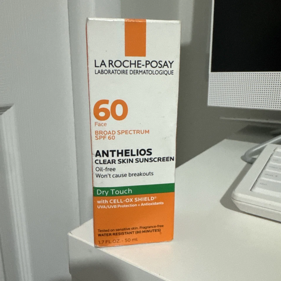1 La Roche-posay Anthelios Clear Skin SPF 60 Oil Dry Touch Sunscreen 1.7 Oz