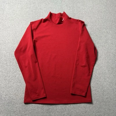 Camisa de Compresión Nike Niños Grande Roja Rendimiento Cuello Alto Elastizada Atletismo Foto 1 de 4