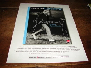 SERGE GAINSBOURG - PUBLICITE COUV MAG TELERAMA HS !!!!! - Imagen 1 de 1