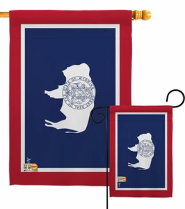 Wyoming Garden Flag Americana States Decorative Small Gift Yard House Banner - Picture 1 of 19