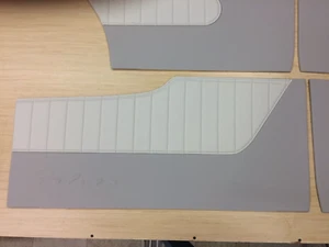 Custom Door Panels 1960-1963 Ford Ranchero Two-Tone Pleated - Picture 1 of 2