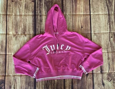 Juicy Couture Sport Mujer Manga Larga Pullover Sudadera Rosa Con Capucha Talla: XL Foto 1 de 4