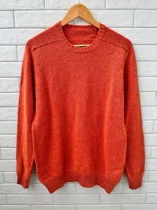 Suéter Pullover Anderson & Sheppard Hombre 100% Lana Naranja Talla M - Imagen 1 de 13