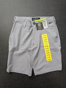 NWT Hurley Youth Boy's Hybrid Shorts Grey Small 7/8 - Picture 1 of 4