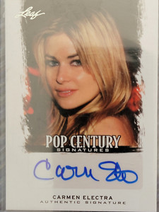 Carmen Electra 2012 Leaf Pop Century Signatures BA-CA1  Auto Hot!!!