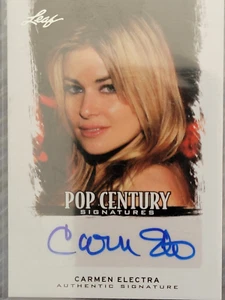 Leaf Pop Century 2012 Carmen Electra Signatures BA-CA1 ¡¡Automático lo último!!! - Imagen 1 de 2