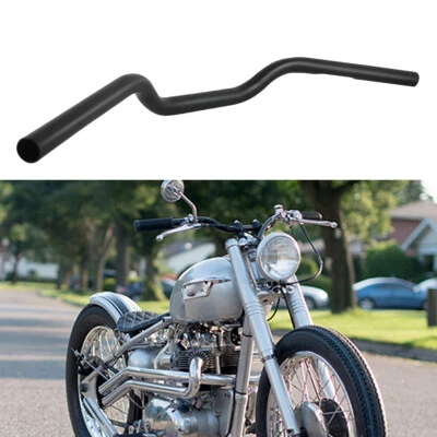 Rastreador de manillar de arrastre de 7/8" 22 mm negro para Triumph Daytona 500 Bobber personalizado Foto 1 de 4