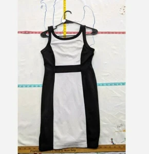 Women's Medium Forever21 Black & White Midi Dress - Picture 1 of 4