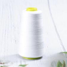 3000 Yards Sewing Thread Spools for Serger Quilting Upholstery (White)-