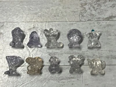Juego De 10 Huesos De Hielo Gogos Crazy Bones Clásicas Cristal Transparente De Colección Foto 1 de 4