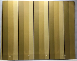 1970s Vintage Wallpaper Sample Strictly Stripes Nico’l Antique Gold C1-SS-171 - Picture 1 of 5