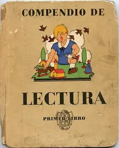 COMPENDIO DE LECTURA Vintage School Book Libro Texto Colegio 1956, 105 Pages G - Picture 1 of 5