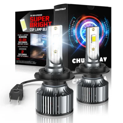 2 bombillas de faros LED H7 6500K de haz bajo para Mercedes-Benz GLC300 2016-2019 Foto 1 de 4