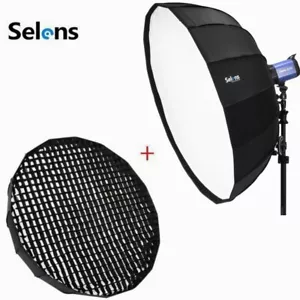 105cm 41" Taschenschirm Softbox & Wabengitter & Bowens Halterung für Blitz - Bild 1 von 10