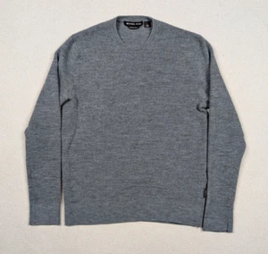 Michael Kors Extra Fine Merino Wool Sweater Men’s Size Small Grey Crewneck - Bild 1 von 14