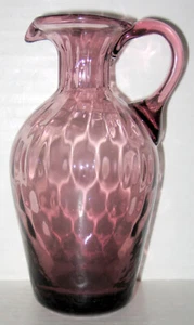 Vintage Fenton Art Glass Amethyst Purple Small Pitcher, Creamer, Cruet - Picture 1 of 6