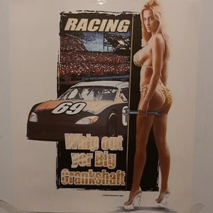 STOCK CAR RACING CRACK OF DAWN HOT GIRL SHIRT (FRONT PRINT ONLY) #1956 - Picture 1 of 3