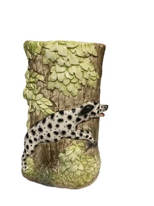 Vintage Italienische Majolika Fuchs Dalmatiner Hund Jagd Schirmständer Vase Italien - Bild 1 von 10