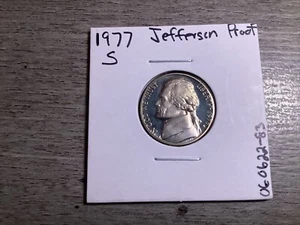 1977-S Jefferson Proof Nickel 5 Cents from San Francisco Mint-060622-83 - Picture 1 of 4