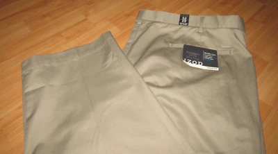 Nuevo con etiquetas Nuevo IZOD Para hombres 52 X 29 Calce Clásico Pantalones Chinos Doble Pliegue Pierna Clásica Foto 1 de 4