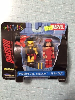 Marvel Minimates DAREDEVIL 黄色和 ELEKTRA 2003 艺术庇护 全新 未拆封 — 第 1/3 张图片