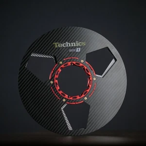 1X 10.5" Black Carbon Fiber 1/4" Empty Tape Reel For Technics RS-1500 Recorders - Picture 1 of 9