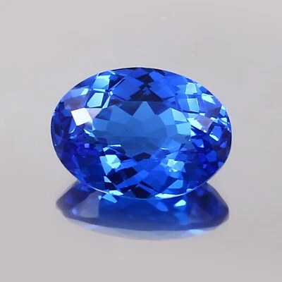AAA Natürlich Ceylon Kornblumen Blau Spinell Lose Edelstein Oval Schliff 12x8 MM - Bild 1 von 4