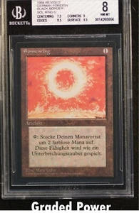 Revised Sol Ring BGS 8 (5556) GERMAN FOREIGN BLACK BORDER Magic MTG - Picture 1 of 2