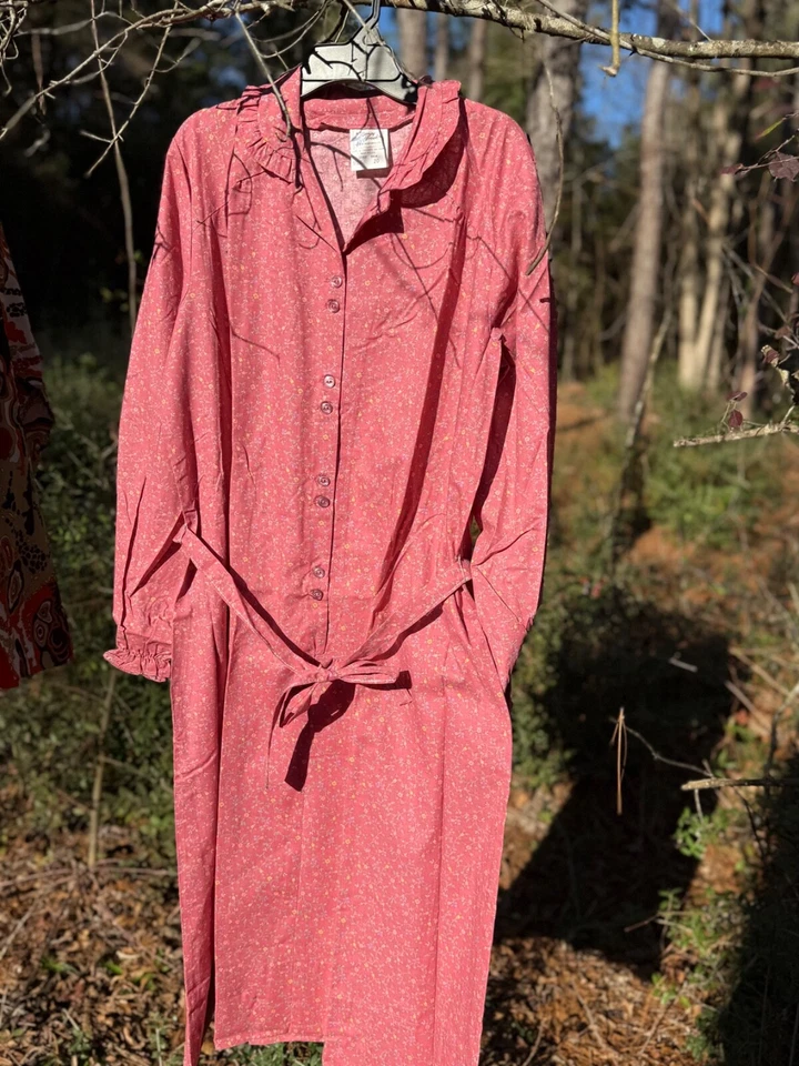 VESTIDO Floral Nancy Frock Línea A Vintage Años 60 con Bolsillo DAN RIVER PRESS Talla 20 Foto 1 de 1