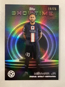 2023 Topps Showtime Neymar JR 10/75 numbered Trikotnummer Nummeriert Rare PSG CL - Bild 1 von 3