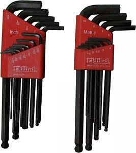 Eklind Tool 13221 Ball-Hex L-Key allen wrench Combo- Inch/Metric MADE IN AMERICA - Picture 1 of 4