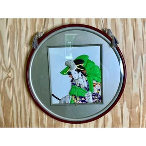 De Colección Japonés Hagoita Geisha Verde Púrpura Kimono 3D Tela Arte de Pared Marco Decoración 1 - Imagen 1 de 16