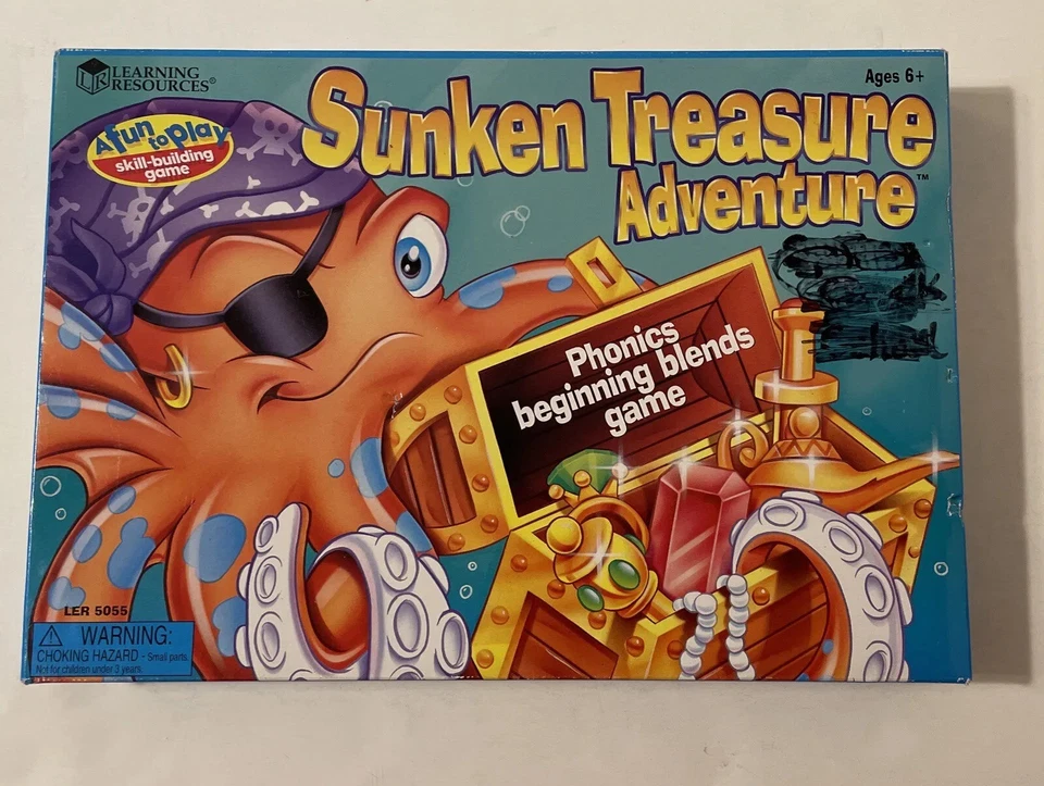 Sunken Treasure Adventure Learning Game by Learning Resources - Complete! Age 6+ - Image 1 of 4