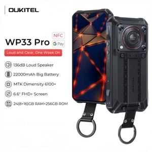 Oukitel WP33 Pro 5G Rugged Phone 6.6" 24GB+256GB 22000mAh 136dB Loud Speaker - Picture 1 of 23