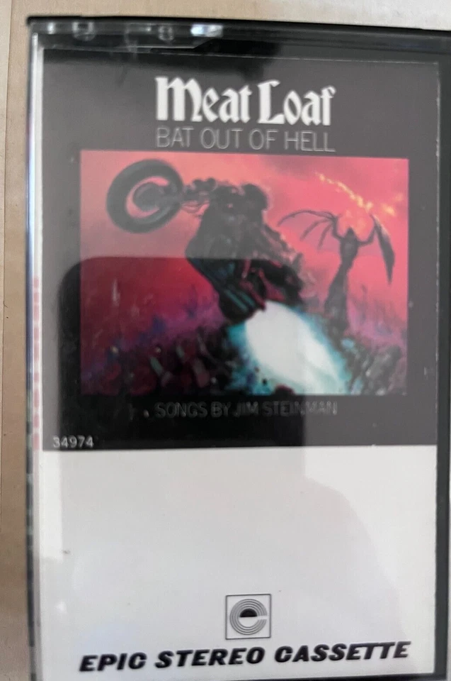 Meat Loaf, Bat Out of Hell, Cassette Tape, 1977, Epic Records - Image 1 of 1