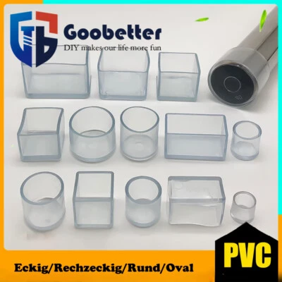 Gummi Stuhlbeinkappen Stuhlbein Füße Pads Bodenschutz Eckig/Rechzeckig/Rund/Oval - Bild 1 von 4