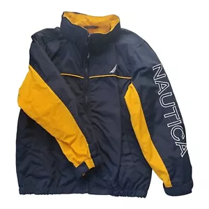 Chaqueta cortavientos Nautica para niños mediana (5/6) azul marino dorado preppy - Imagen 1 de 5
