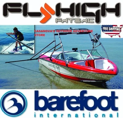 BAREFOOT INTERNATIONAL FLY HIGH THE B.I. TOWER BOAT BOOM WATERSKI WAKEBOARD NEW!