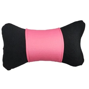 Car Seat Neck Pillow Headrest Cushion for Neck Support Washable Pink Polyester - Picture 1 of 8