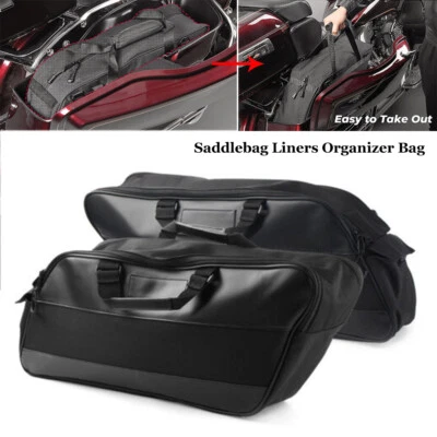 Alforja Forros de equipaje Bolsa de herramientas Apta para Harley Road King Electra Glide 1980-Up Foto 1 de 4