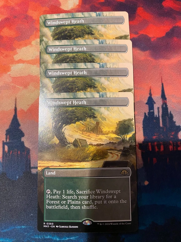MTG Modern Horizons 3 Windswept Heath Borderless x 4 - Image 1 of 1