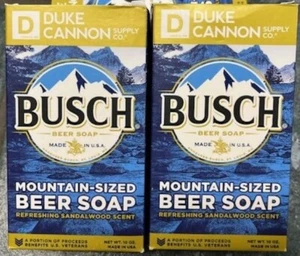(2) Duke Cannon Busch Mountain Sized Beer Soap - 10oz each - Picture 1 of 3