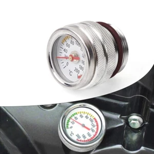 M30X1.5 Fuel Tank Cap w/Oil Temperature Gauge Engine Valve Cover Oil Filler Cap - Picture 1 of 9