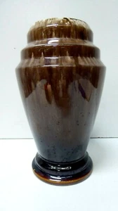 REGAL MASHMAN ART WARE AUSTRALIAN POTTERY ART DECO DRIP GLAZE VASE - Picture 1 of 6