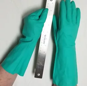 Guanto in nitrile foderato floccato 15 mil 12" piccolo resistente agli agenti chimici Cs/144 pr (148040) - Foto 1 di 5