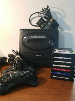 Sega Genesis Model 2 MK1631 - Controllers + EA Sports Lot Bundle - Tested Works - Image 1 of 4